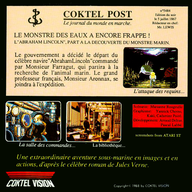 20 000 Leagues Under the Sea — box-2D-back (FR)