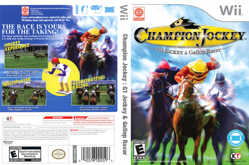 Champion Jockey - G1 Jockey & Gallop Racer — box-texture (US)