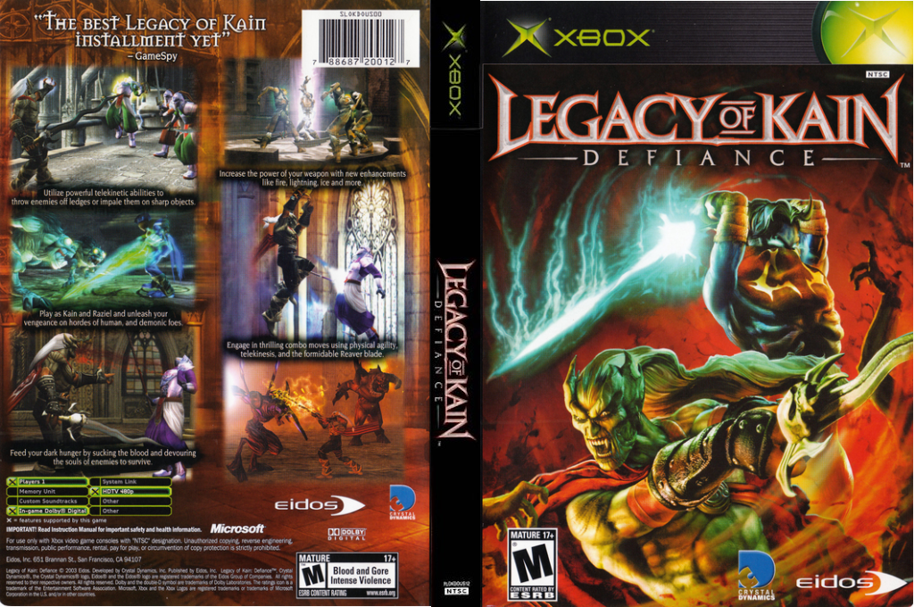 Legacy Of Kain - Defiance — box-texture (US)