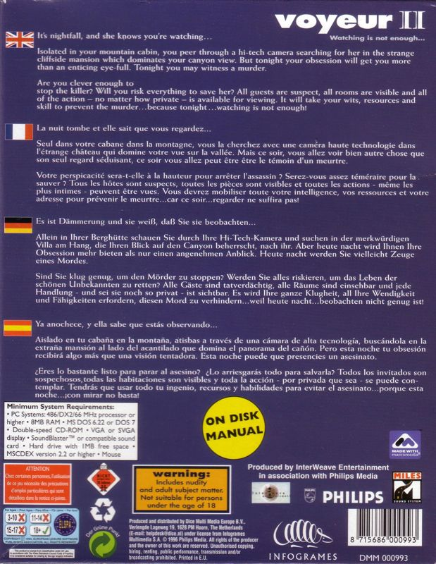 Voyeur 2 — box-2D-back (FR)