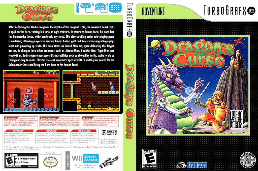 Dragon's Curse — box-texture (US)