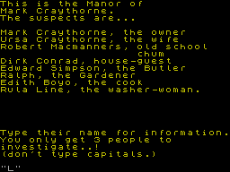 The House of Murder — ss (WOR)