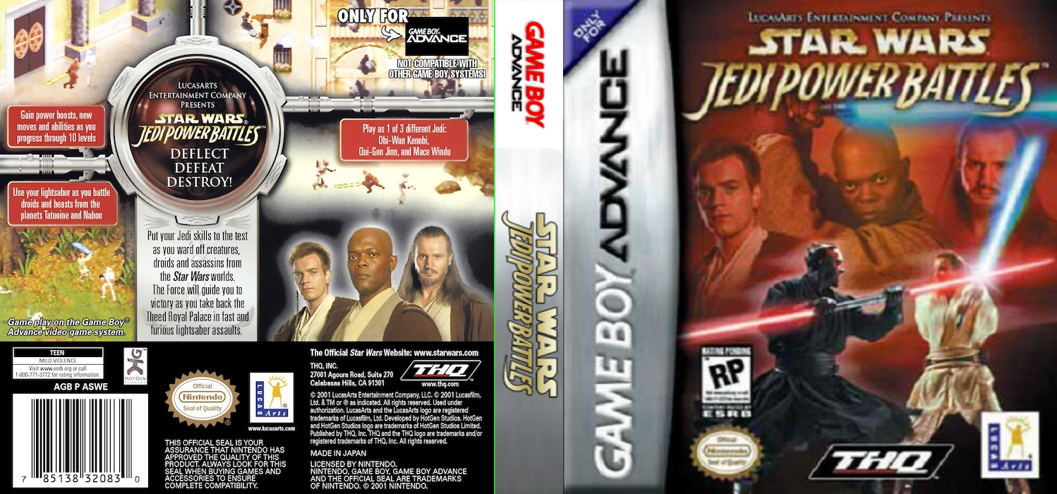 Star Wars - Jedi Power Battles — box-texture (US)