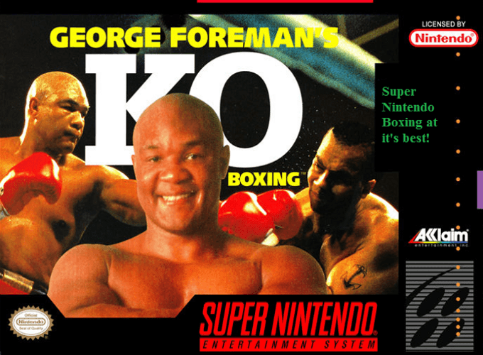 Georges Foreman's Ko Boxing box art