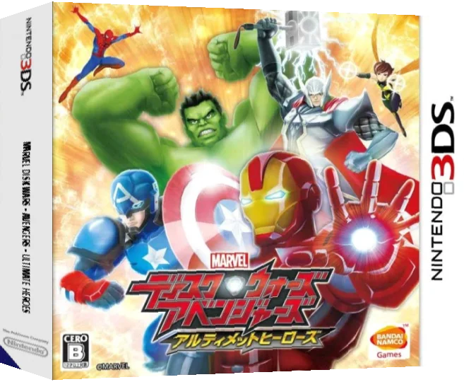 Marvel Disk Wars - Avengers - Ultimate Heroes — box-3D (JP)