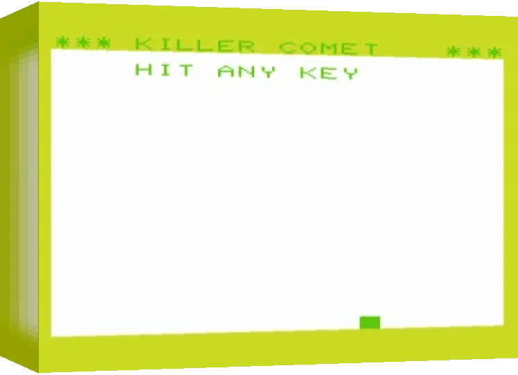 Killer Comet — box-3D (WOR)