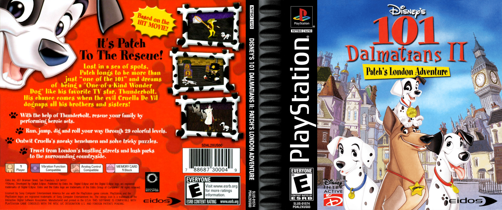 Disney's 101 Dalmatians II - Patch's London Adventure — box-texture (US)