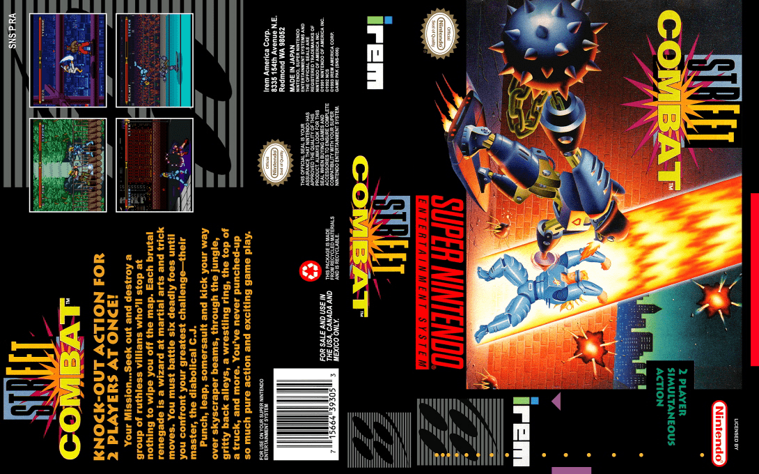 Street Combat — box-texture (US)