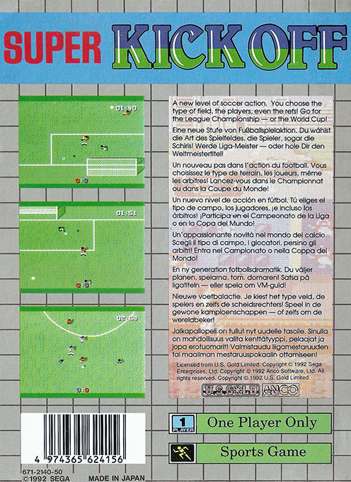 Super Kick Off — box-2D-back (EU)