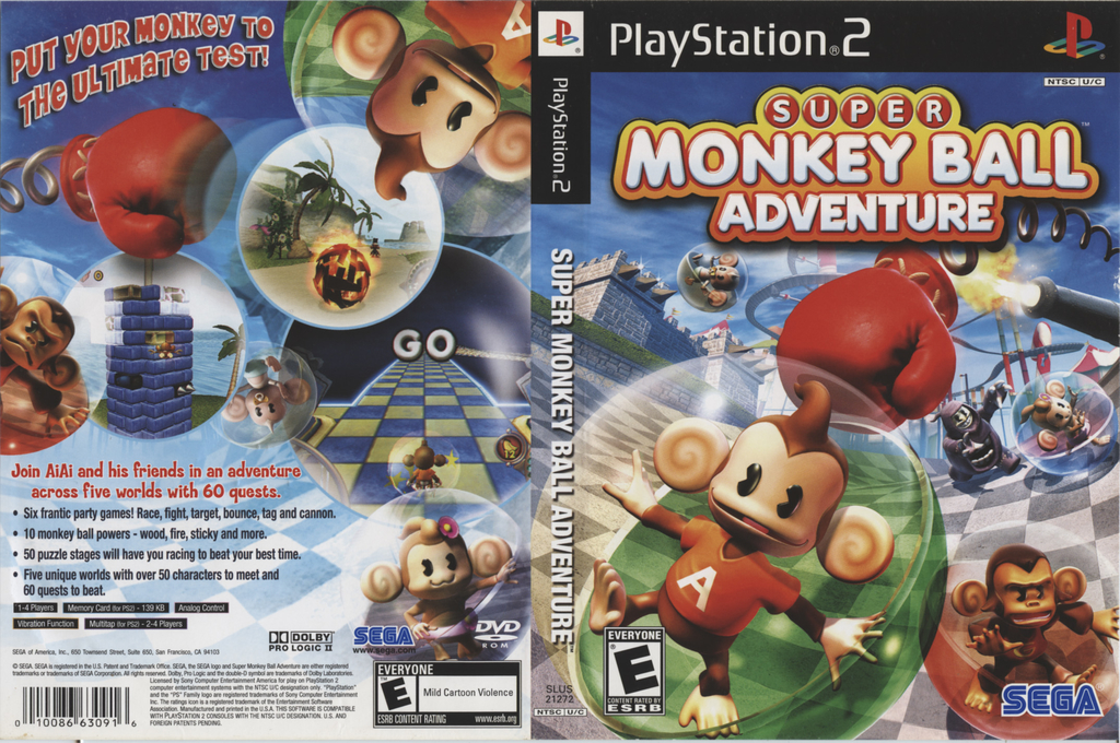 Super Monkey Ball Adventure — box-texture (US)