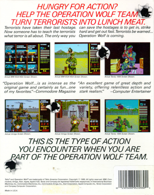 Operation Wolf — box-2D-back (US)