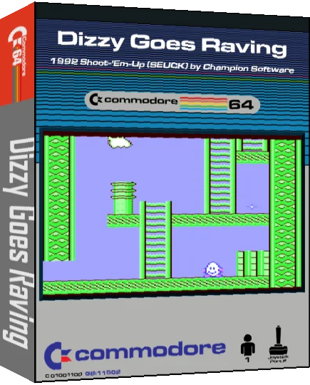 Dizzy Goes Raving — box-3D (CUS)