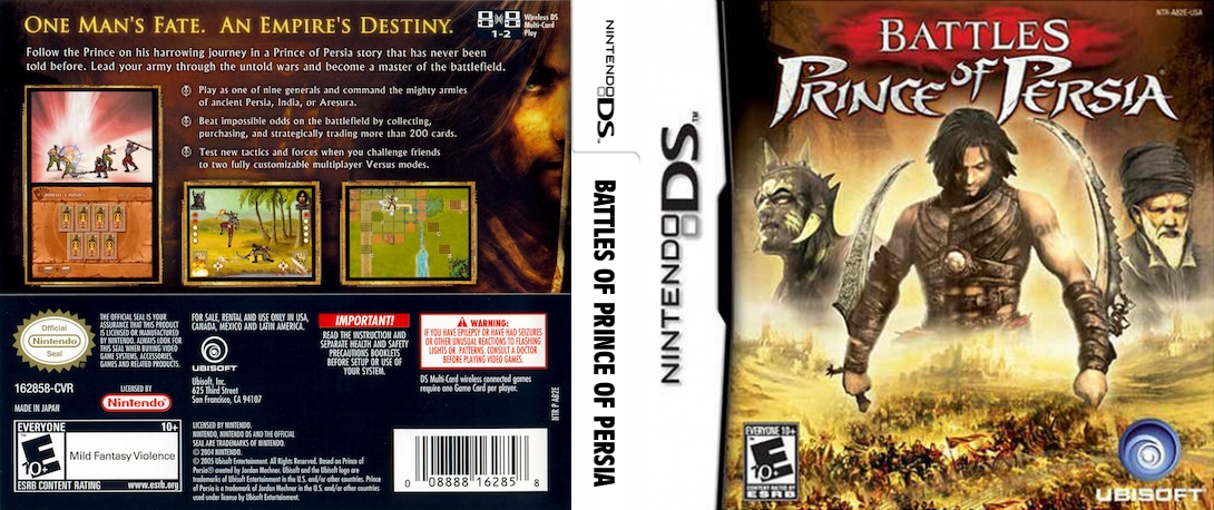 Battles of Prince of Persia — box-texture (US)