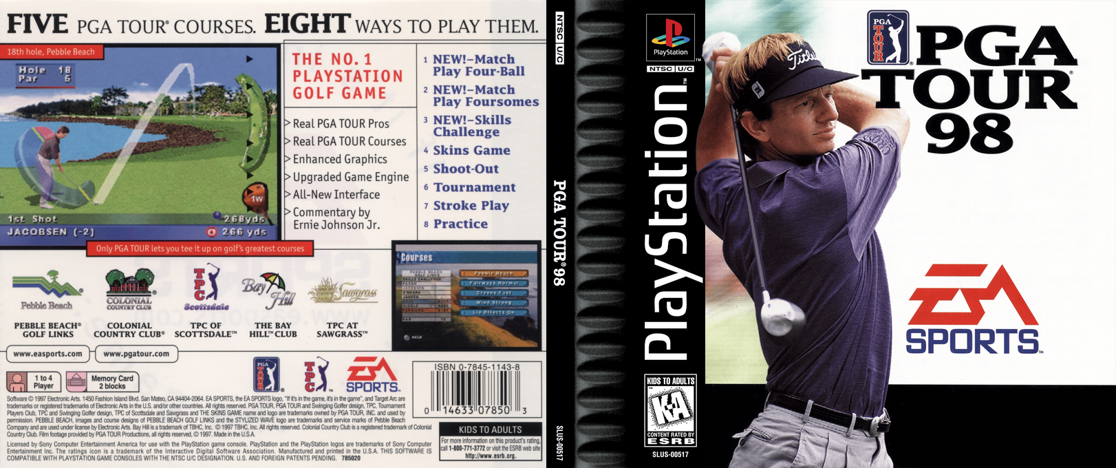 Pga Tour 98 — box-texture (US)