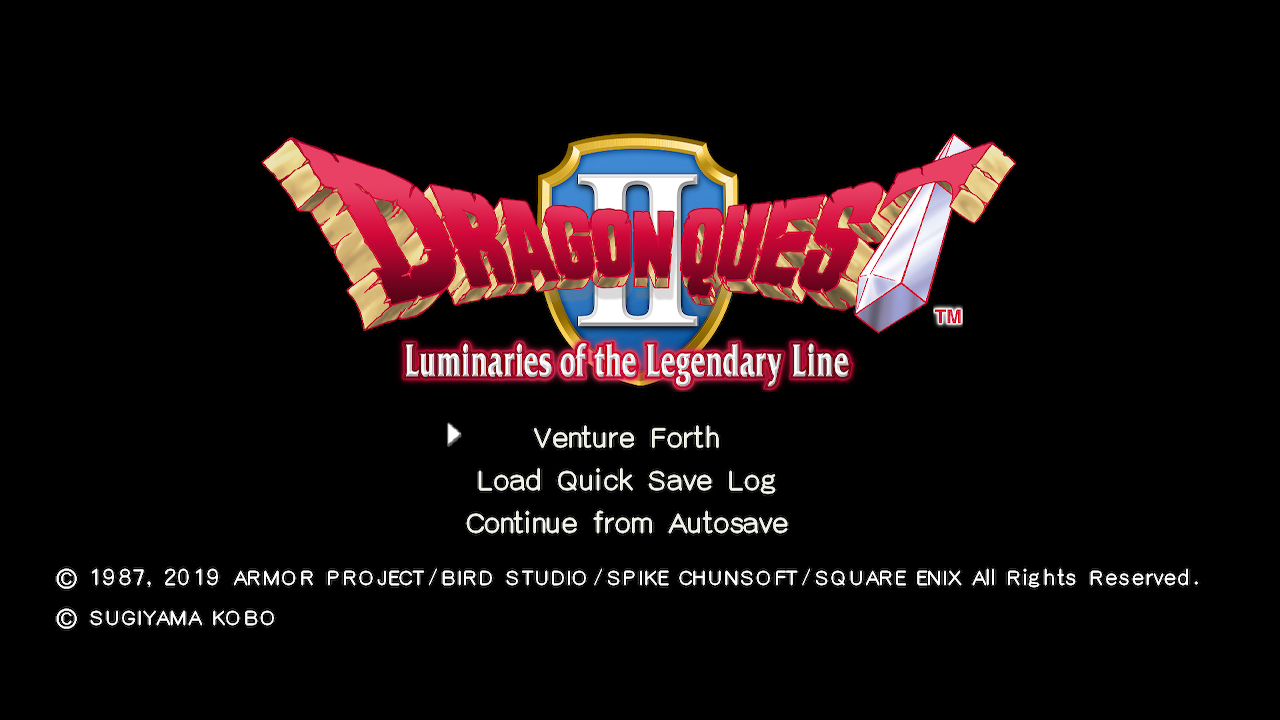 DRAGON QUEST II : Luminaries of the Legendary Line — sstitle (WOR)