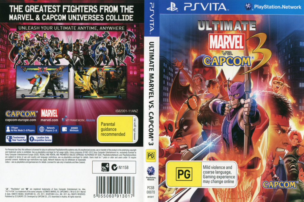 Ultimate Marvel vs Capcom 3 — box-texture (AU)