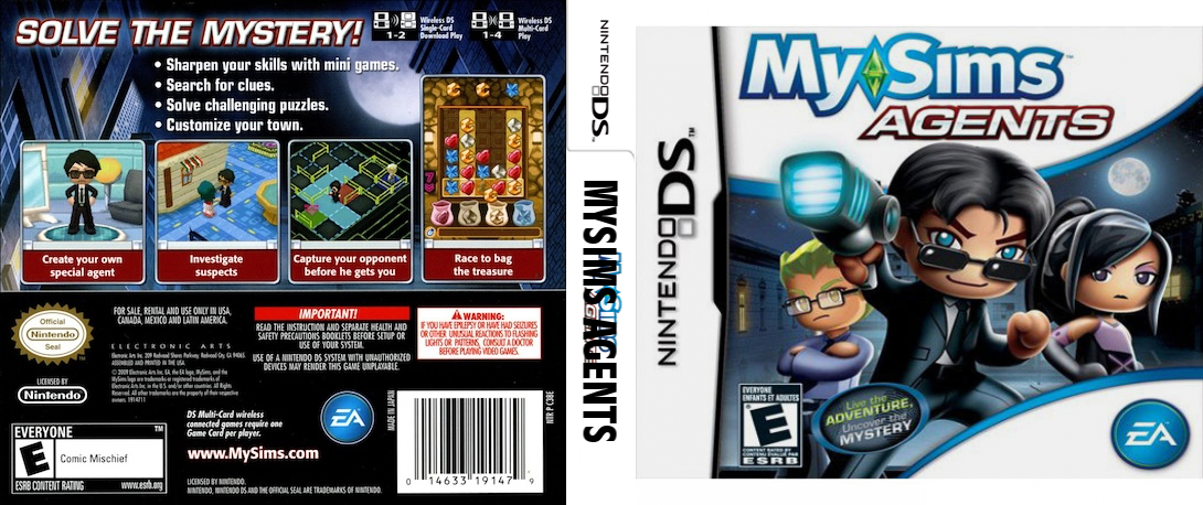 Mysims Agents — box-texture (US)