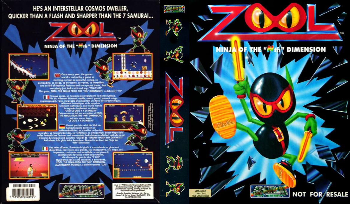 Zool - Ninja of the 'Nth' Dimension — box-texture (EU)