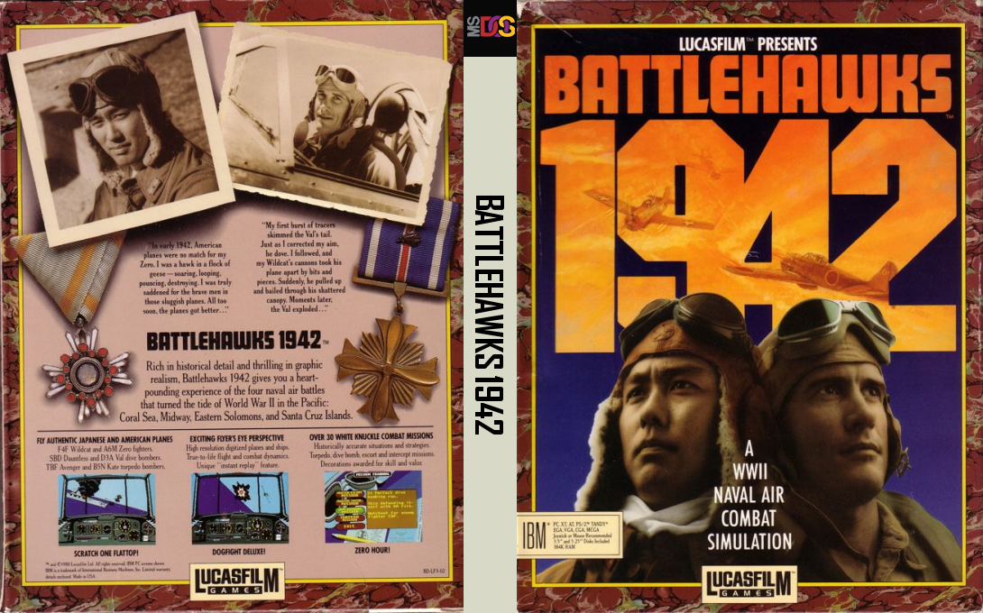 Battlehawks 1942 — box-texture (US)