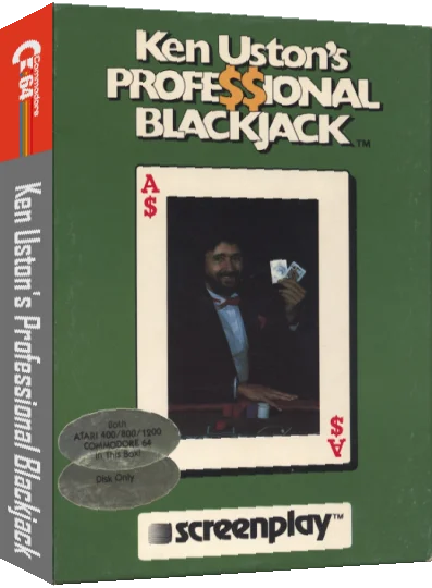 Ken Uston's Professional Blackjack — box-3D (US)