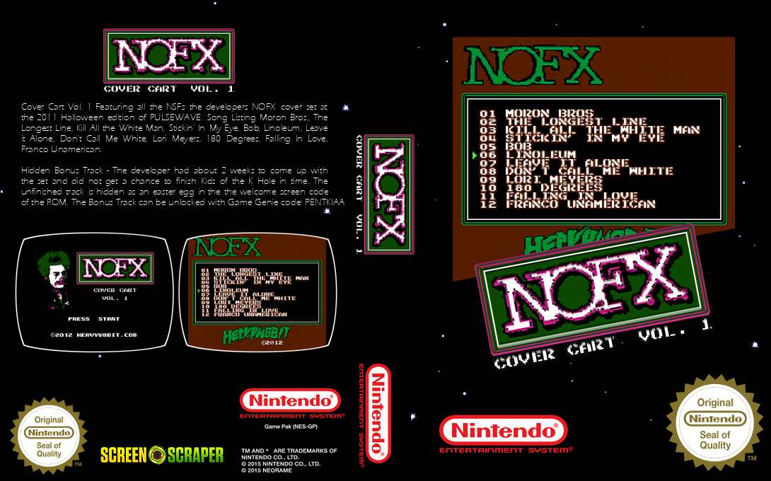 NOFX Cover Cart Vol. 1 — box-texture (SS)