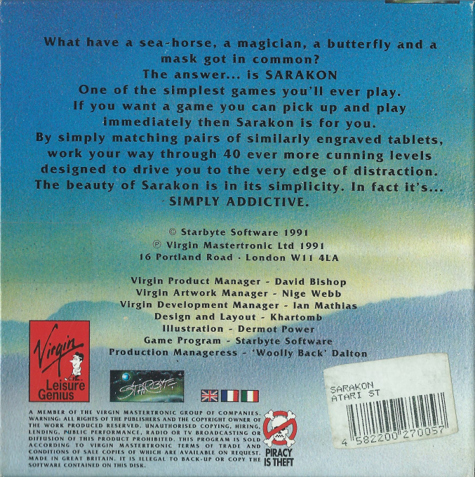 Sarakon — box-2D-back (EU)