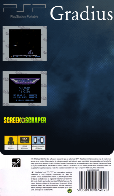 Gradius — box-2D-back (SS)
