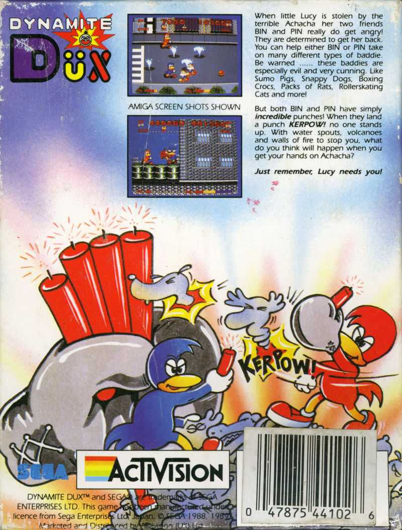 Dynamite Düx — box-2D-back (EU)