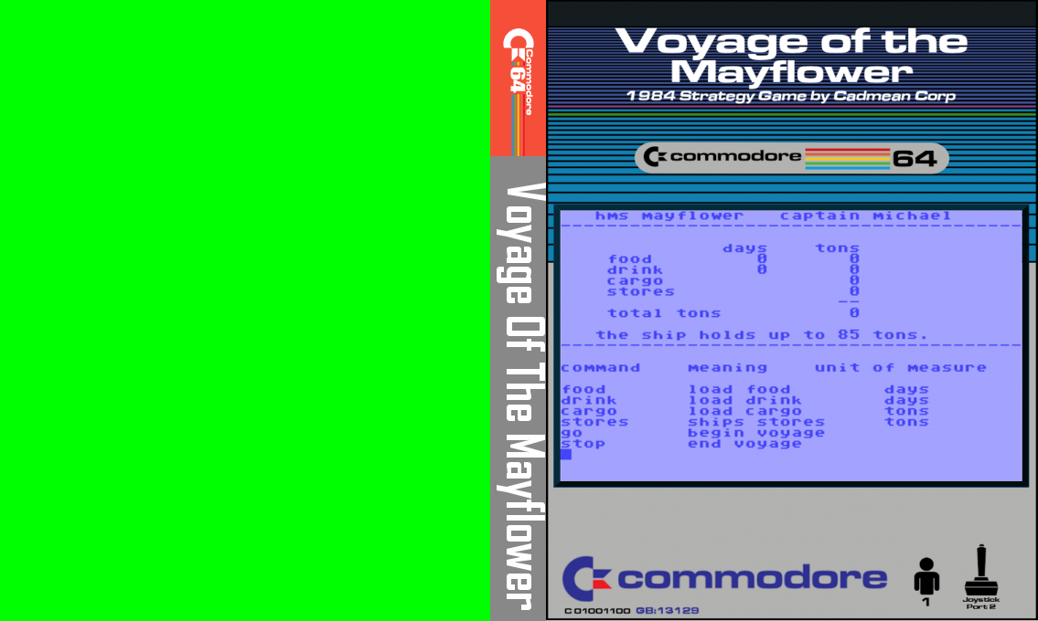 Voyage of the Mayflower — box-texture (CUS)