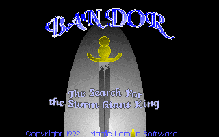Bandor: The Search for the Storm Giant King box art