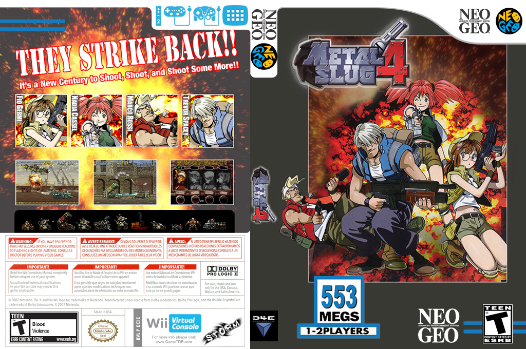 Metal Slug 4 — box-texture (US)