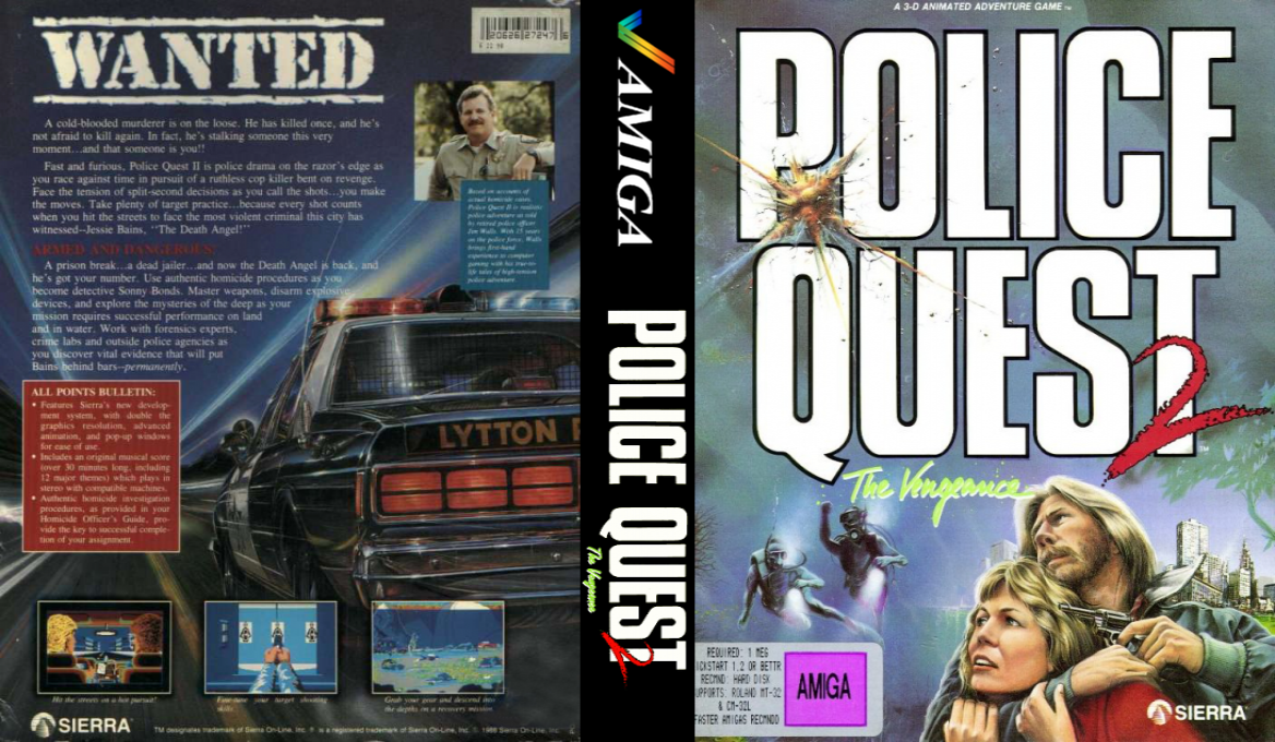 Police Quest 2 - The Vengeance — box-texture (WOR)