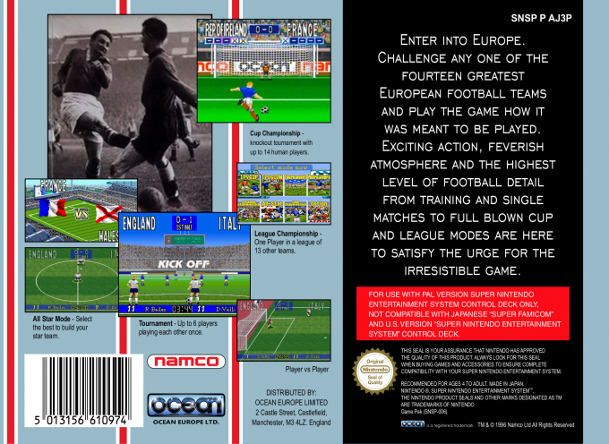 90 Minutes - European Prime Goal — box-2D-back (EU)