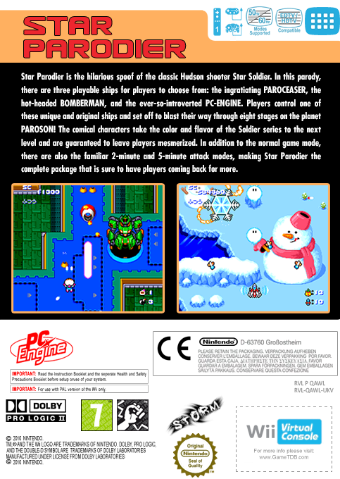 Star Parodier — box-2D-back (EU)