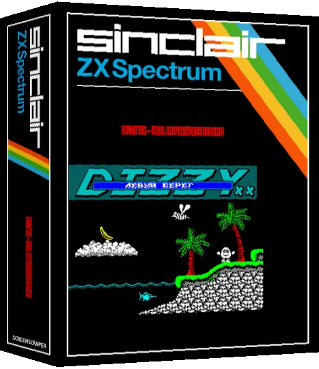 Dizzy Xx - Hell In Paradise Island — box-3D (SS)