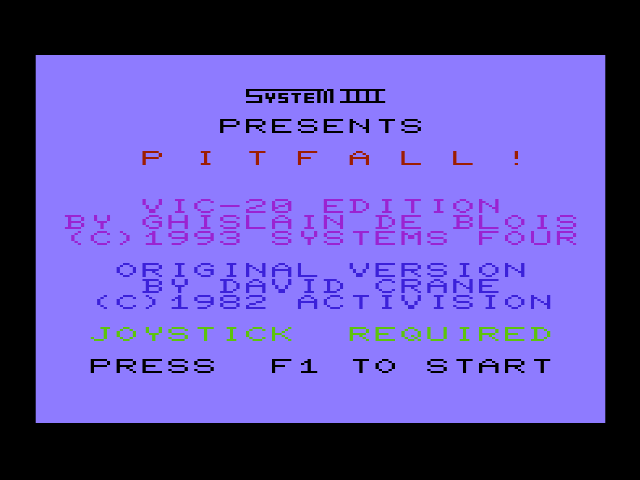 Pitfall — sstitle (WOR)