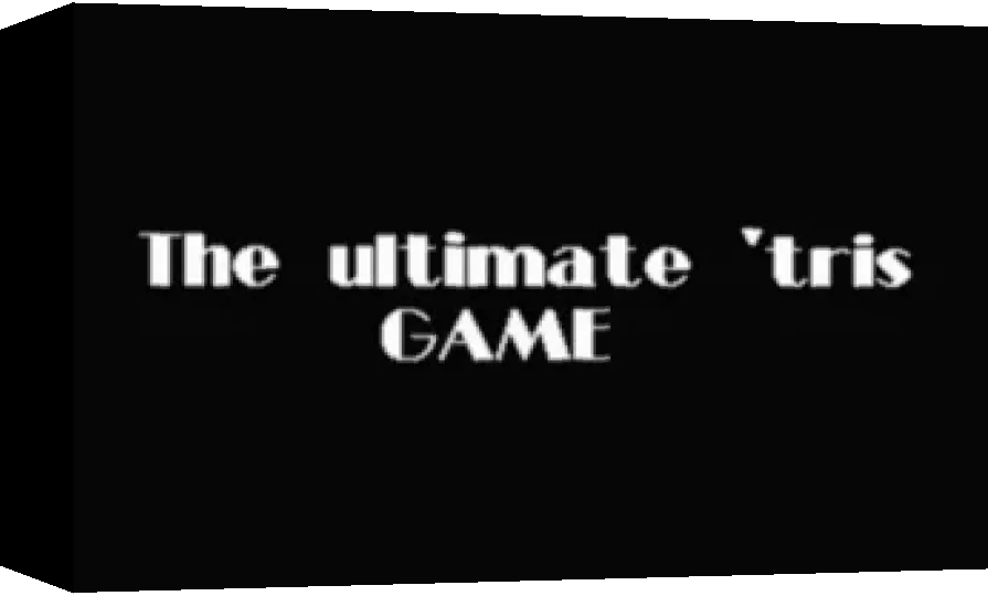 Ultimate 'Tris Game, The — box-3D (WOR)