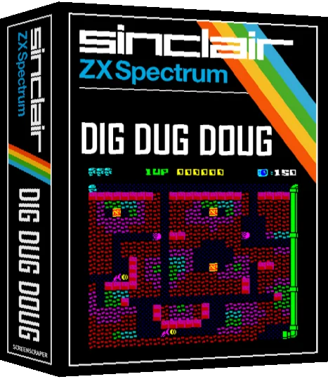 Dig Dug Doug — box-3D (SS)