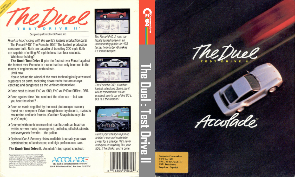 Duel - Test Drive 2, The — box-texture (US)