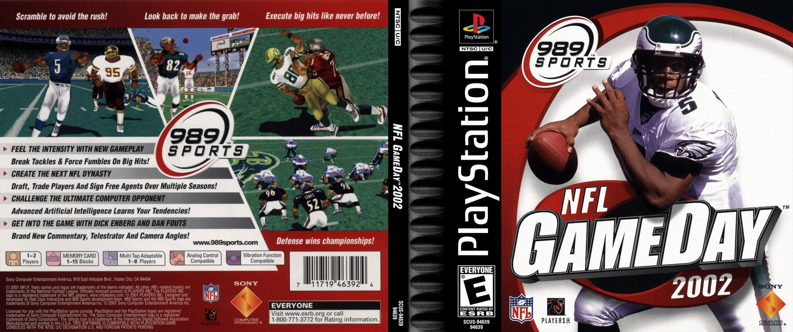 NFL GameDay 2002 — box-texture (US)