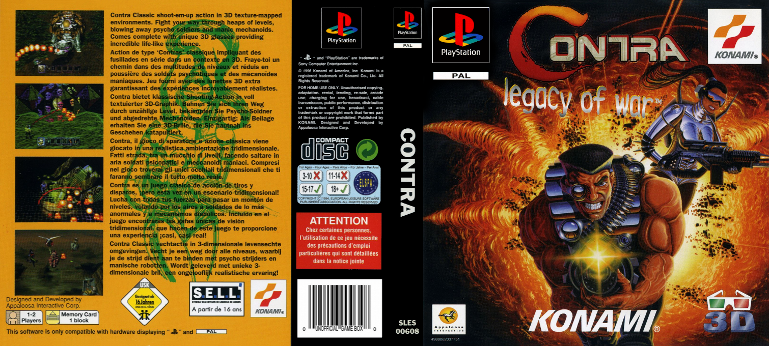 Contra - Legacy of War — box-texture (EU)