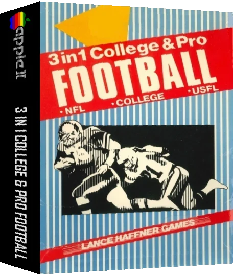 3 in 1 College & Pro Football — box-3D (US)