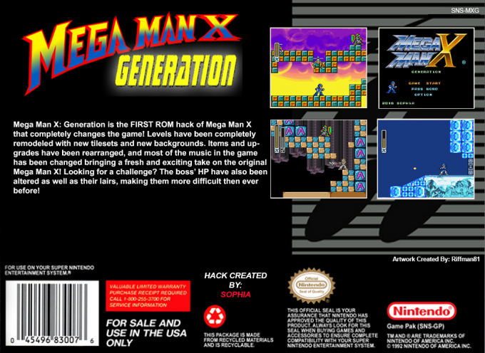 MegaMan X : Generation — box-2D-back (US)