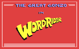 The Great Gonzo In Wordrider — sstitle (WOR)