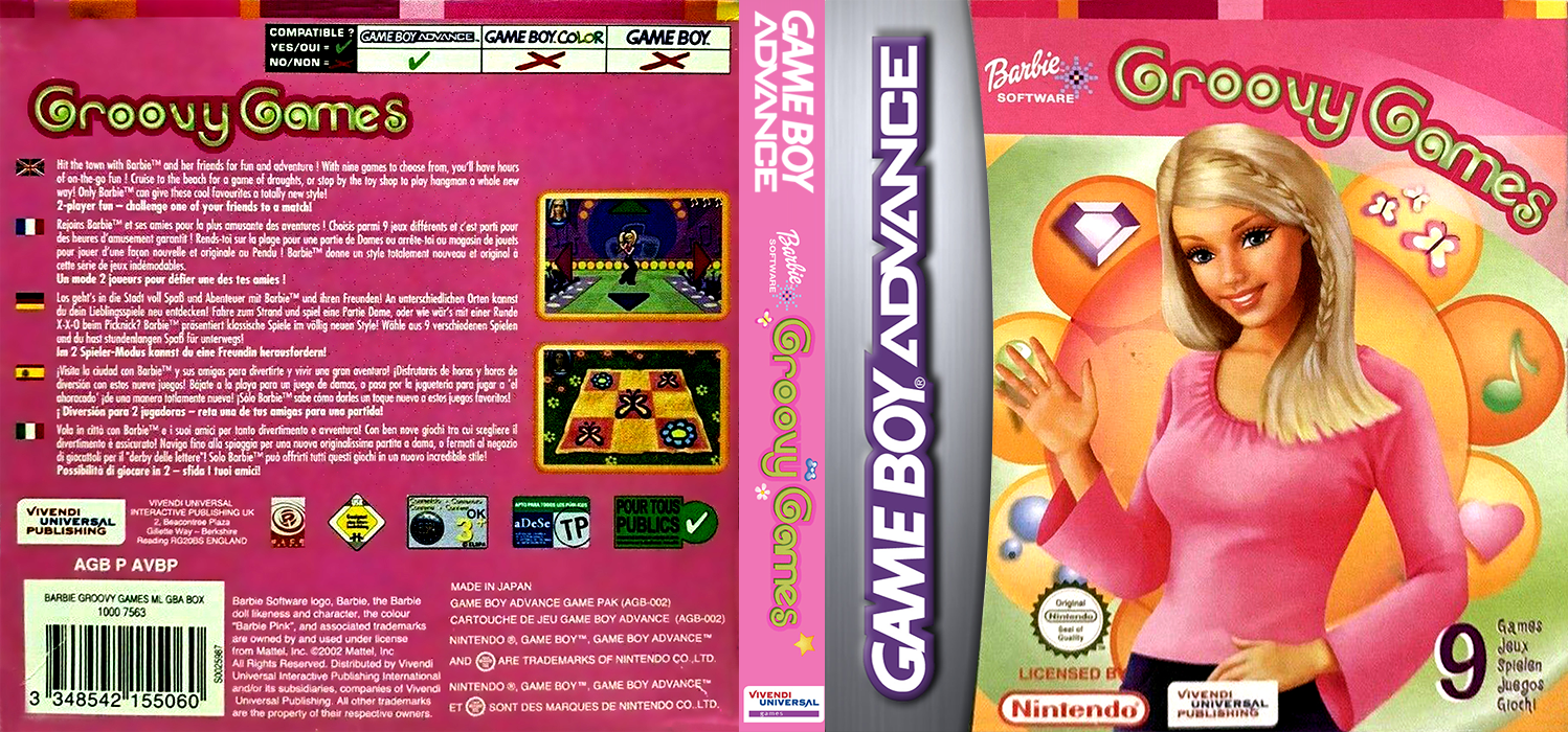 Barbie Software - Groovy Games — box-texture (EU)