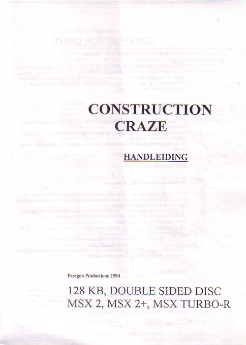 Construction Craze box art