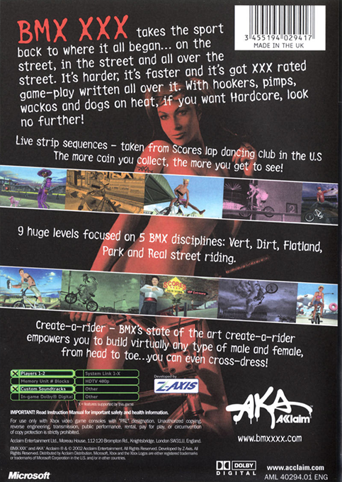 BMX XXX — box-2D-back (UK)