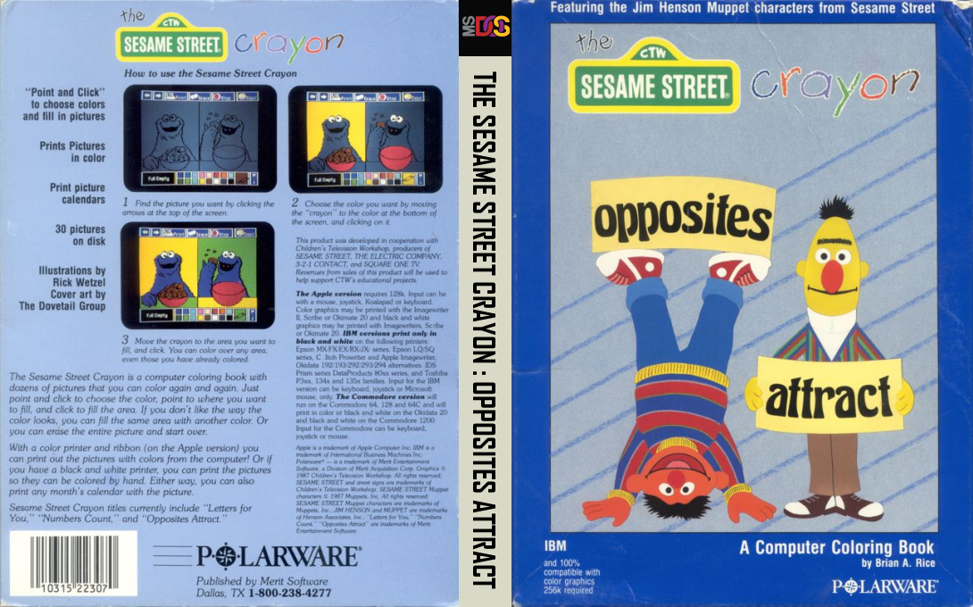 Sesame Street Crayon, The - Opposites Attract — box-texture (US)
