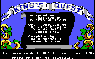 King's Quest 1 - Quest for the Crown — sstitle (US)