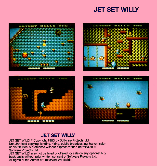 Jet Set Willy II — box-2D-back (CUS)